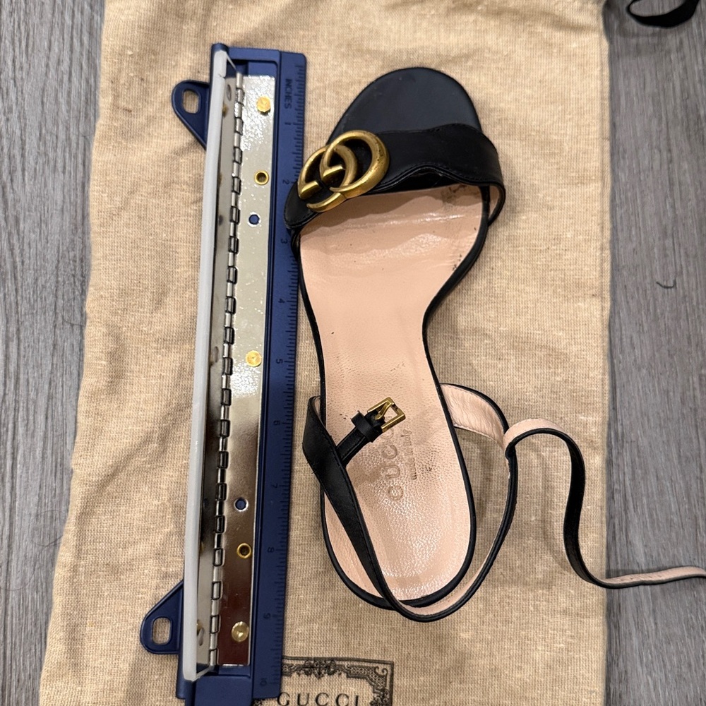 *Authentic* Gucci GG Quarter Strap Sandal - Picture 8 of 9